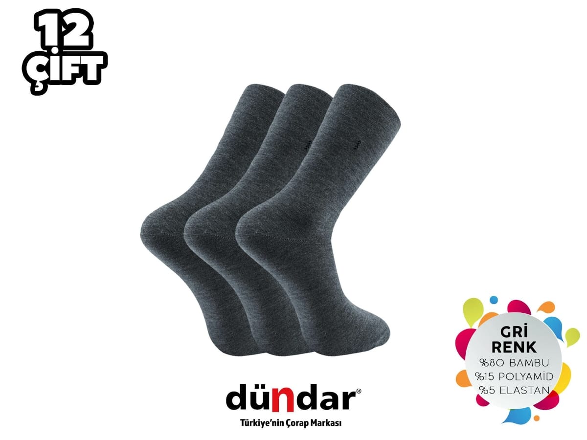 Dündar Çorap Dikişsiz Antibakteriyel Bambu Çorap Seti Dündar 5602 - Görsel 3