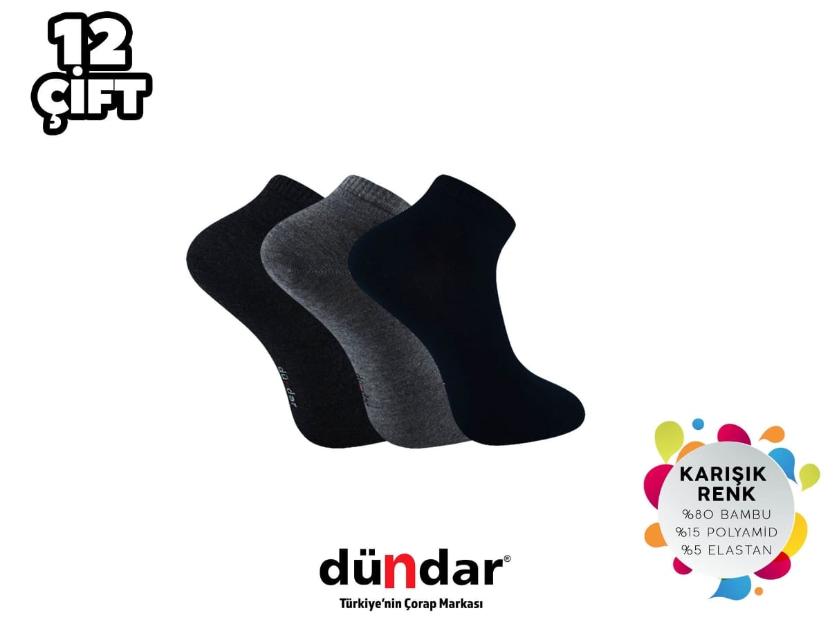 Dündar Çorap Antibakteriyel Dikişsiz Erkek Patik Çorap Dündar 4605 - Görsel 3