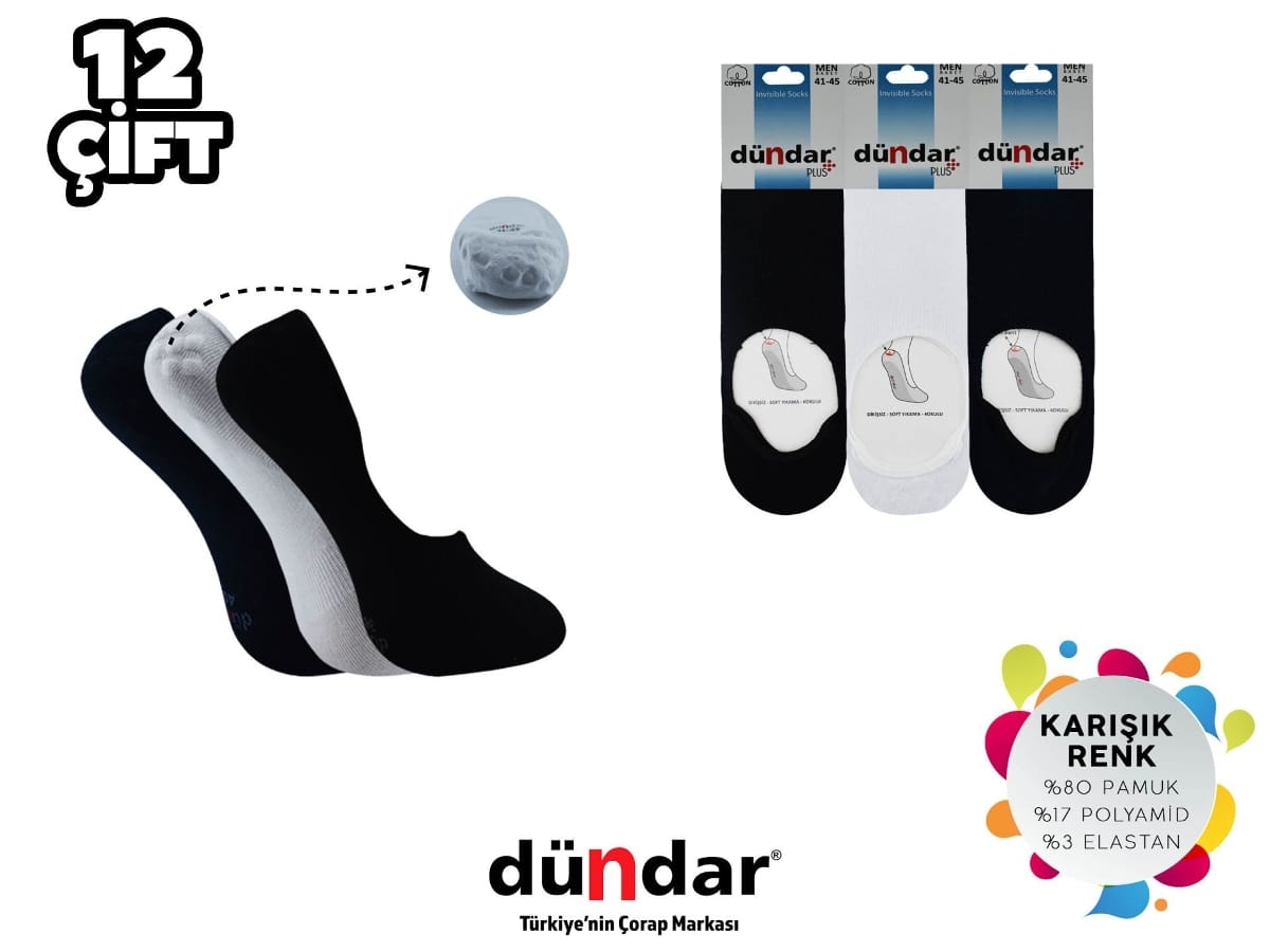 Likralı Dikişsiz Yıkamalı Kokulu Erkek Penye Babet Dündar 8207 - Beyaz