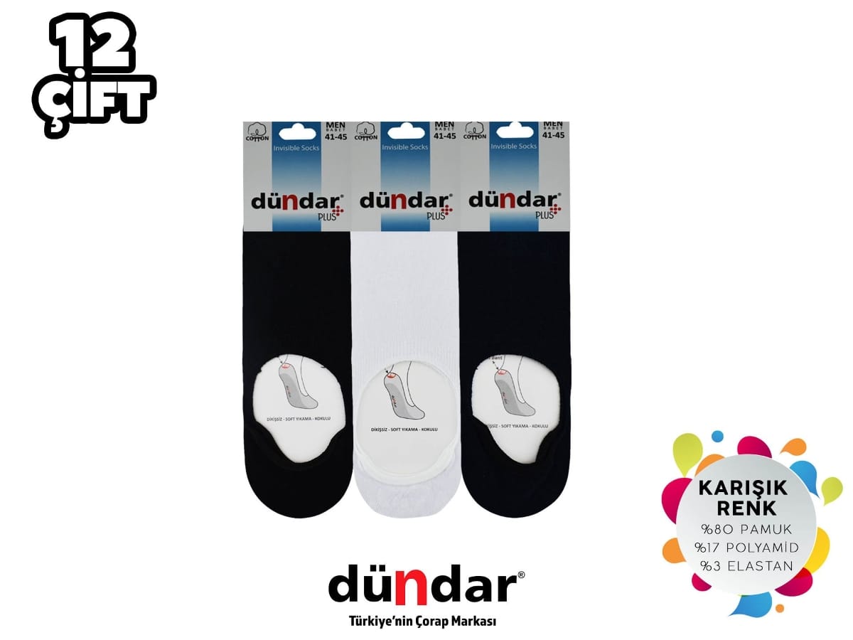 Likralı Dikişsiz Yıkamalı Kokulu Erkek Penye Babet Dündar 8207 - Beyaz