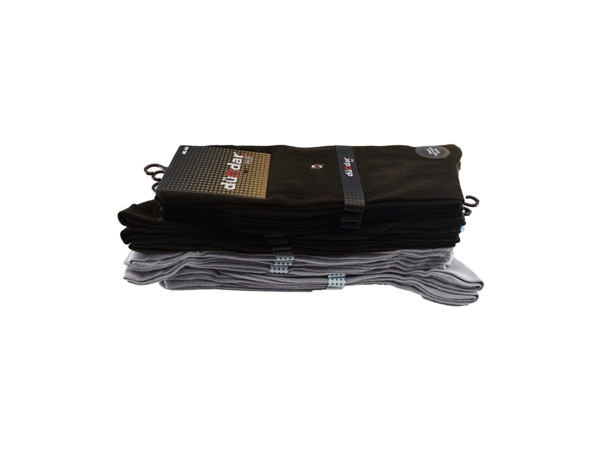 Dündar Çorap Pamuklu Antibakteriyel Dikişsiz Erkek Çorap 12'li Dündar 5039 - Görsel 3