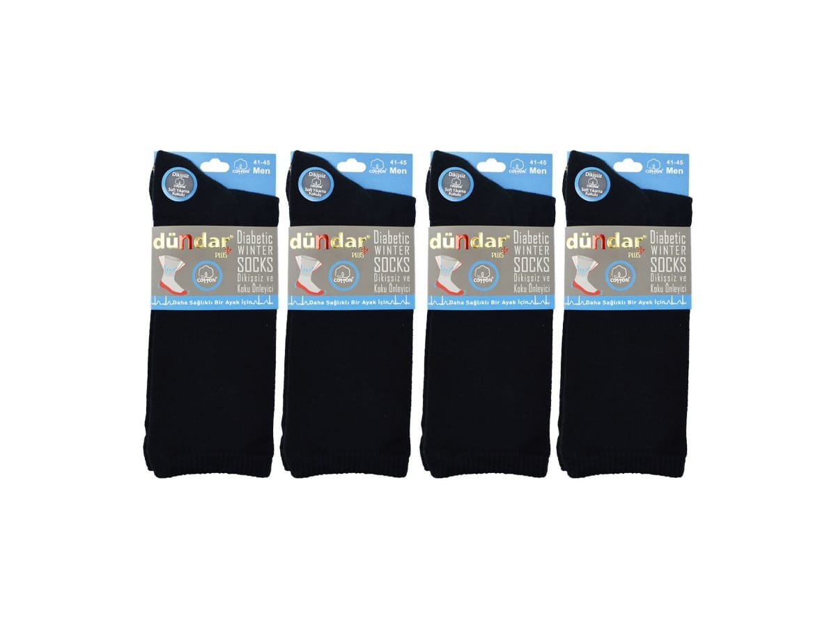 Pamuklu Antibakteriyel Dikişsiz Erkek Çorap Seti Dündar 5053 - Asorti