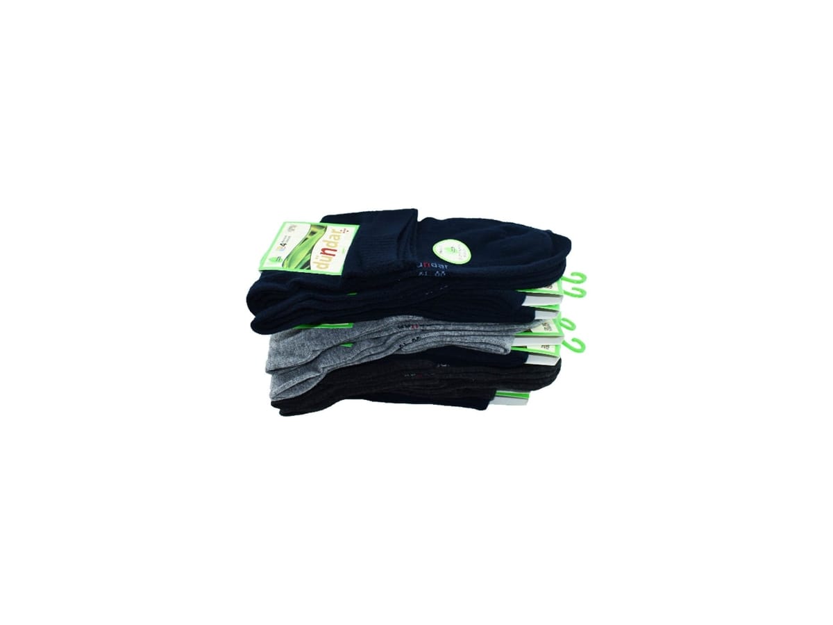 Dikişsiz Antibakteriyel Bambu Konç Patik Çorap Dündar 0638 - Koyu Renk Asorti