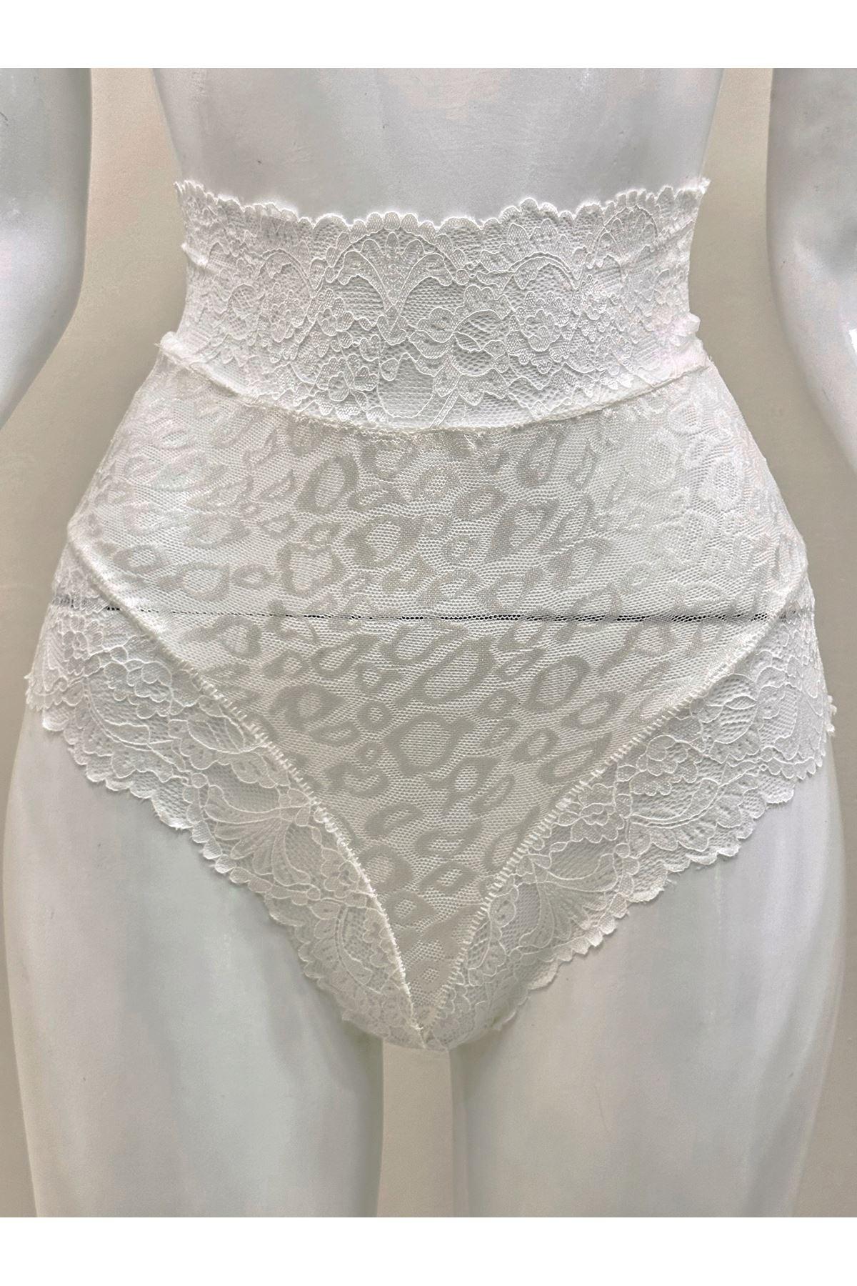 Ekru Dantelli Tek Parça Body Sistina 1012 - Ekru