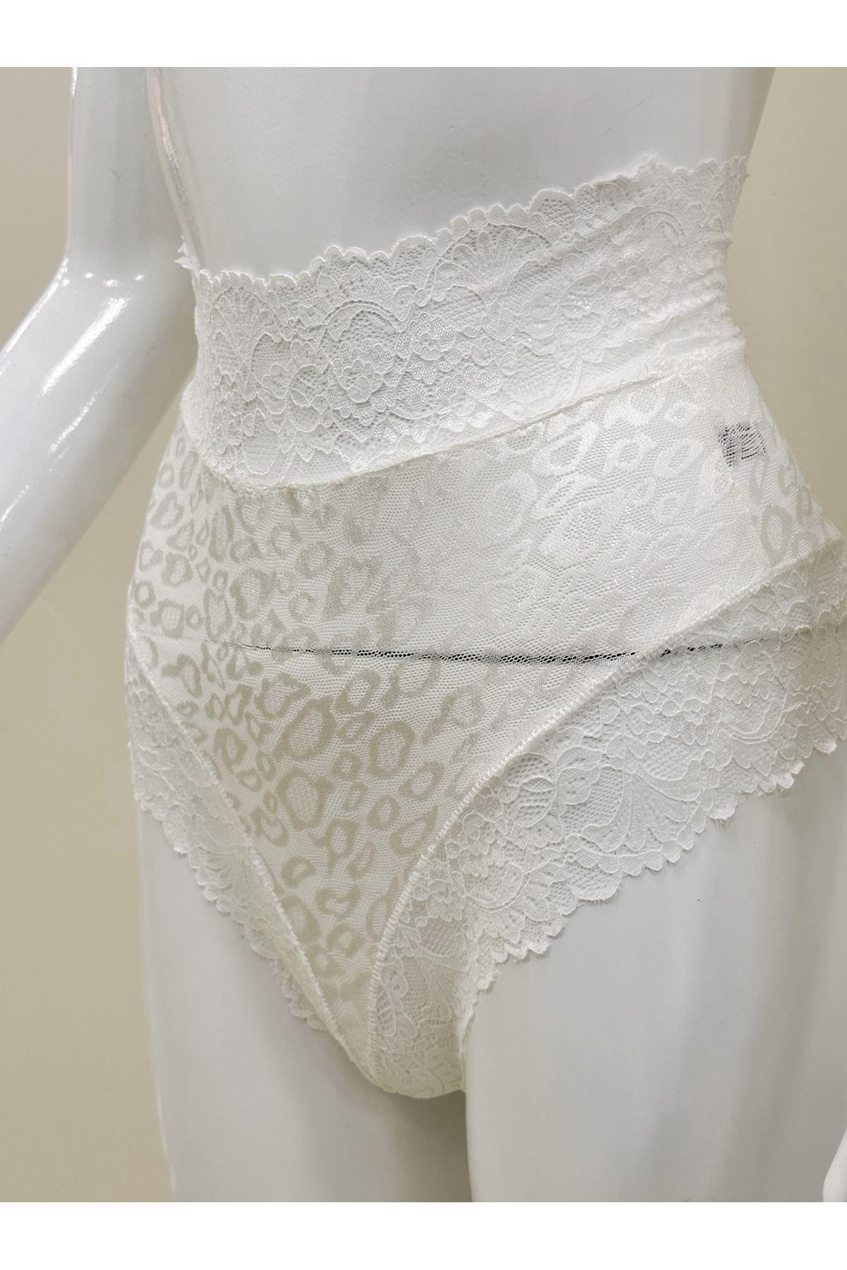 Ekru Dantelli Tek Parça Body Sistina 1012 - Ekru