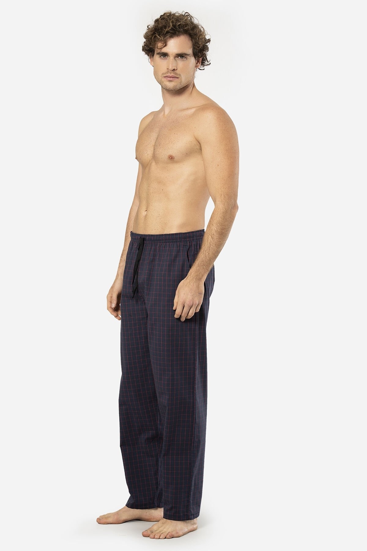 Pamuklu Lastikli Cepli Pijama Altı Cacharel 2240 - Lacivert 3