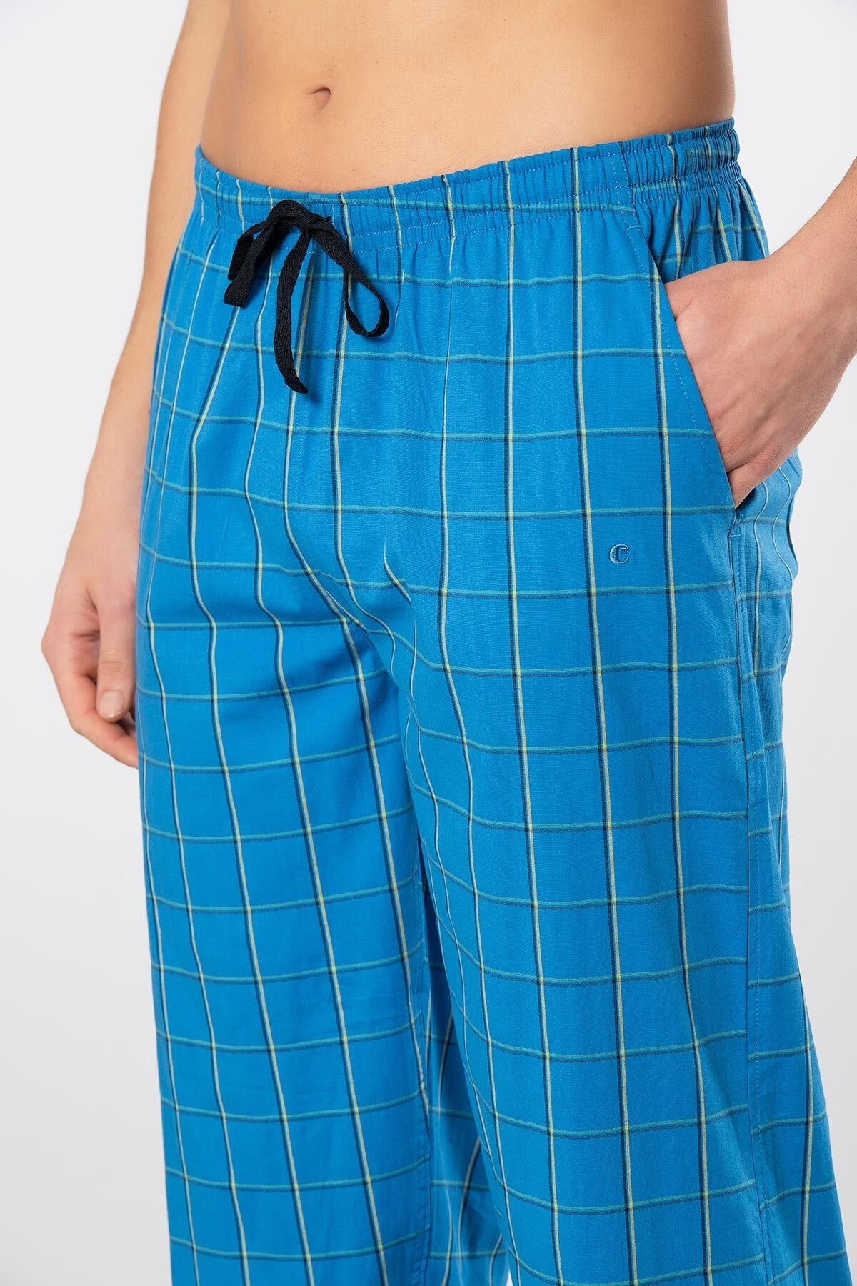 Ribana Kesim Pamuklu Pijama Altı Cacharel 2240 - Mavi 3