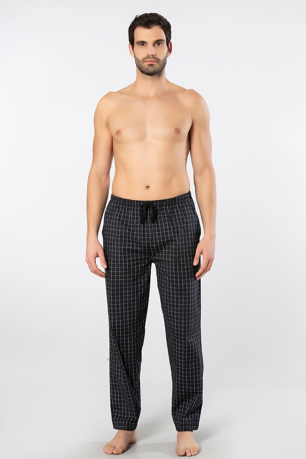 Pamuklu Esnek Yapı Siyah Pijama Altı Cacharel 2240 - Siyah 2