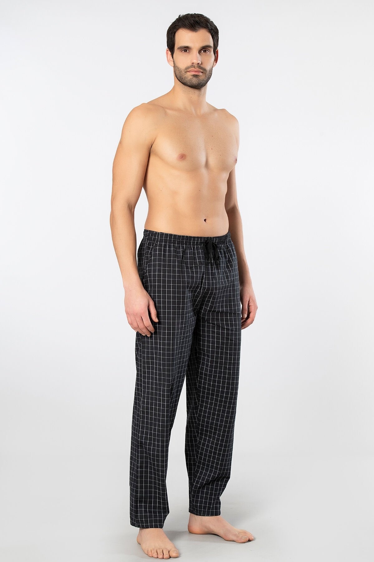 Pamuklu Esnek Yapı Siyah Pijama Altı Cacharel 2240 - Siyah 2