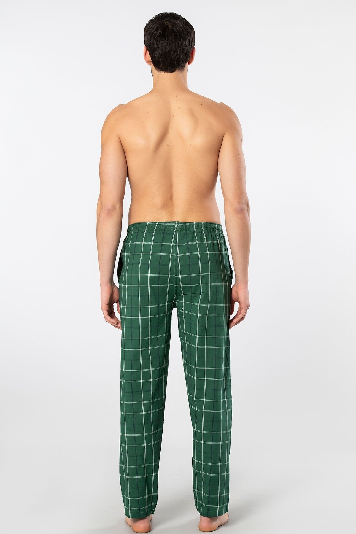 Pamuklu Cepli Erkek Pijama Altı Lila Cacharel 2240 - Yeşil 1