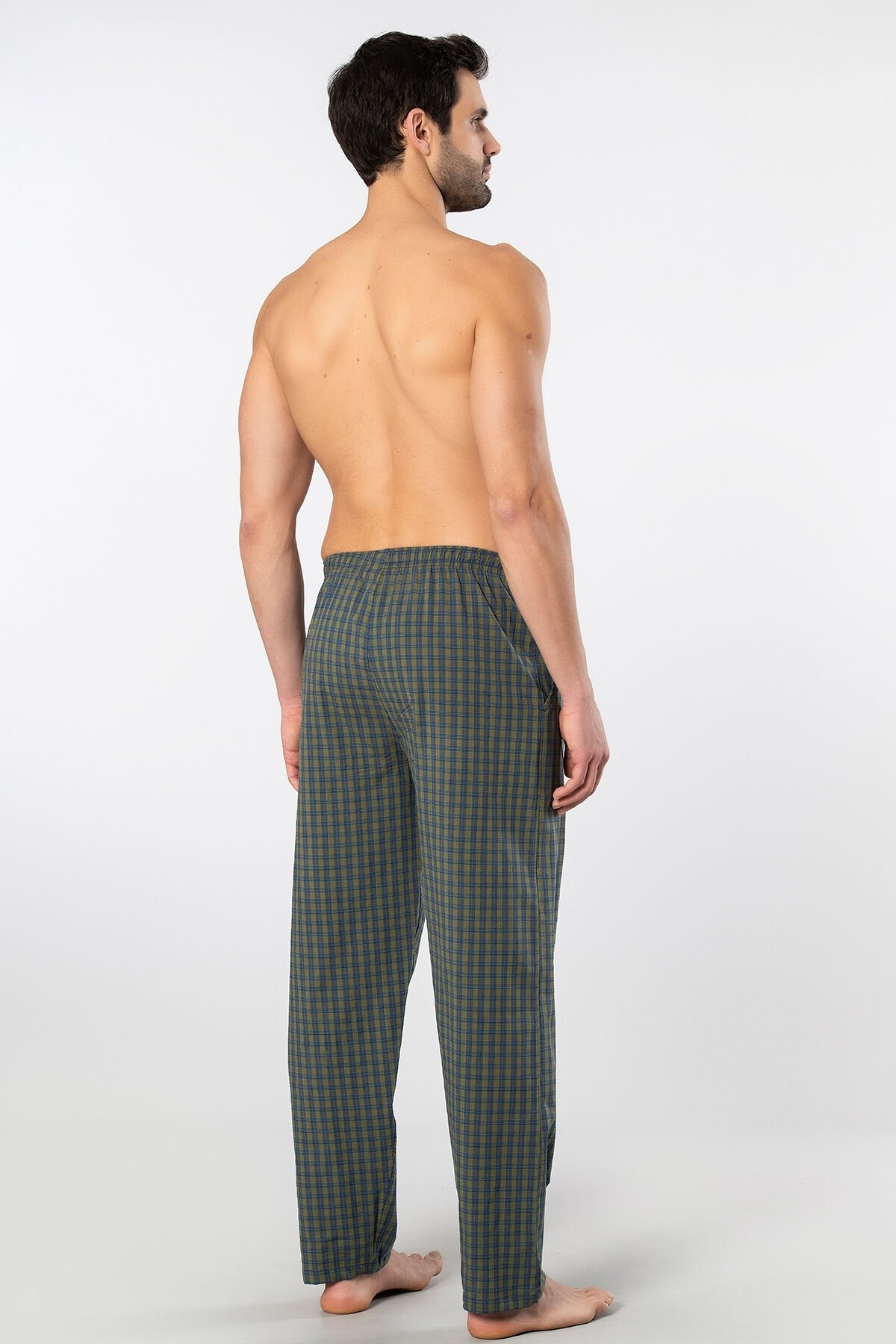 Pamuklu Esnek Tek Alt Pijama Cacharel 2240 - Yeşil 3