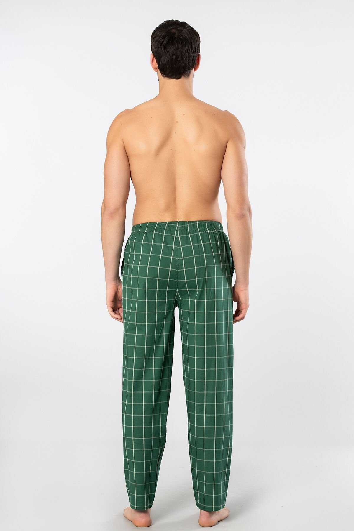 Pamuklu Esnek Erkek Pijama Altı Cacharel 2240 - Yeşil 4