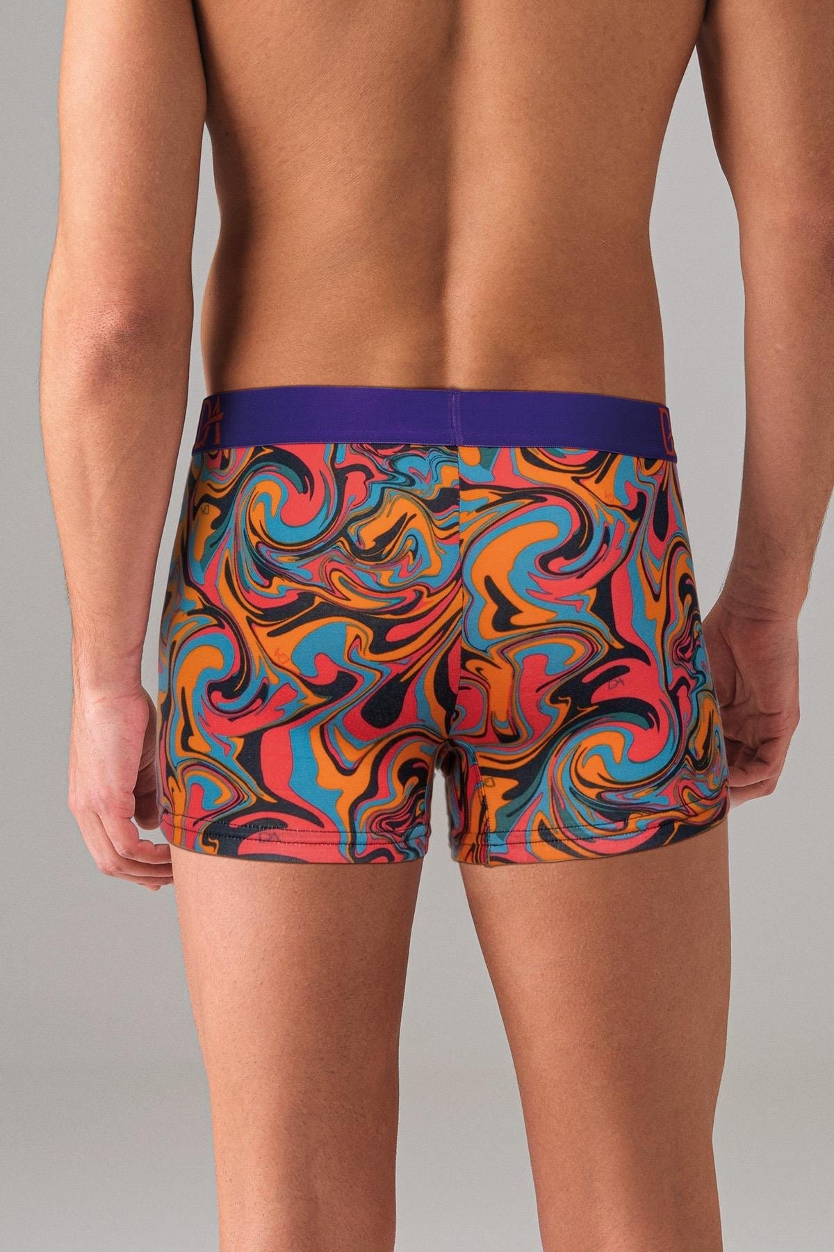 Ebru Desenli Modal Pamuklu Boxer Doreanse 1729 - Ebruli Desen