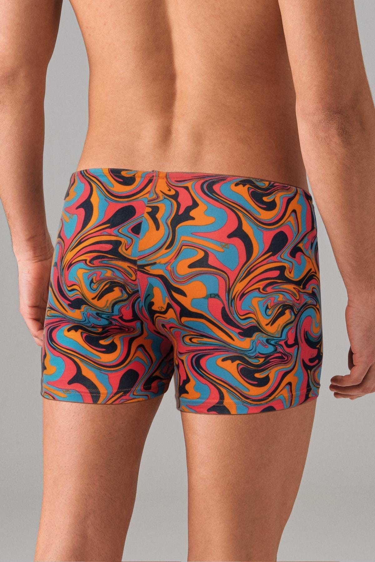 Ebru Desenli Modal Pamuk Boxer Doreanse 1731 - Ebruli Desen