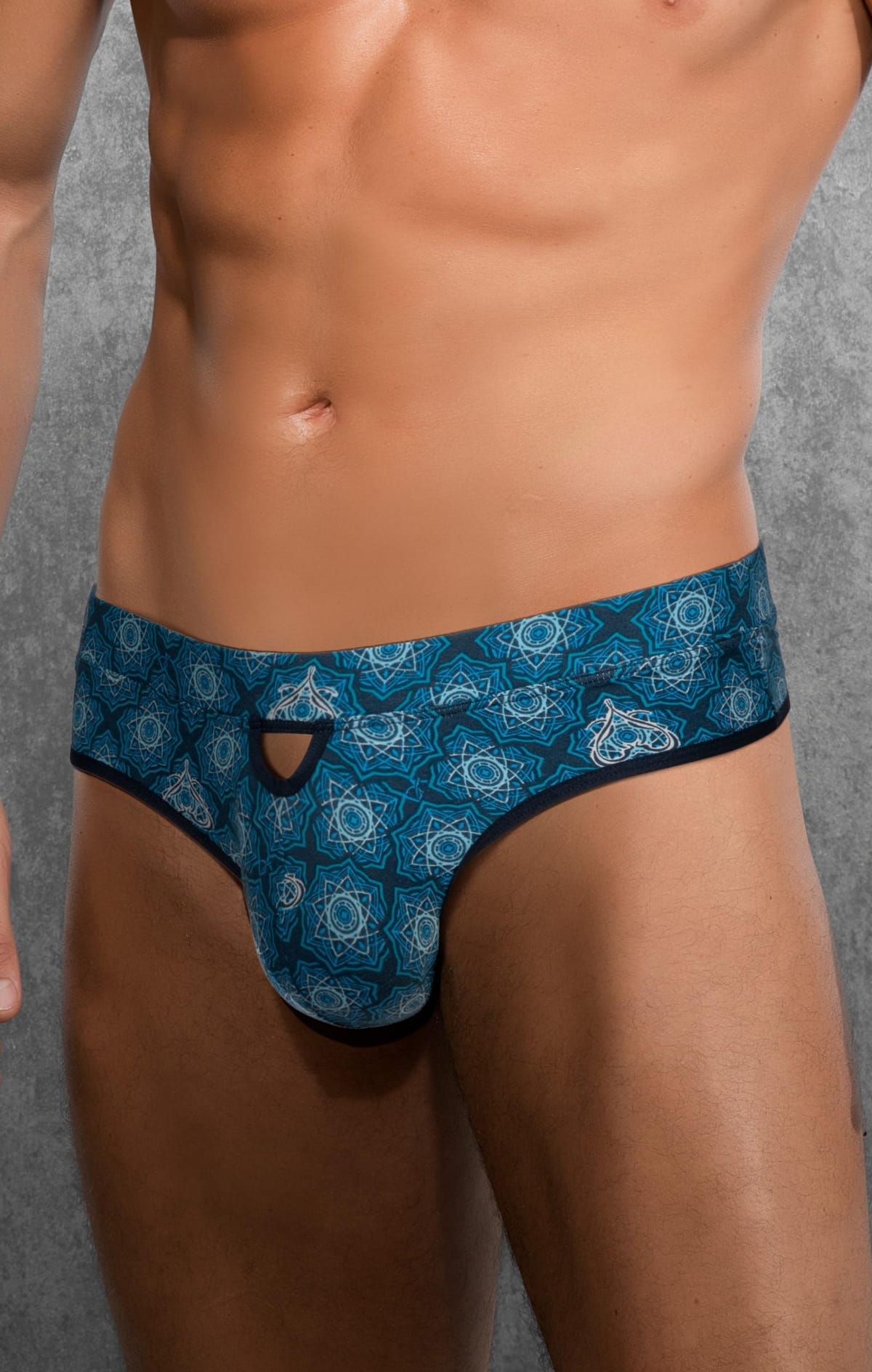 Yılan Desenli Erkek Tanga String Sarı Doreanse 1034 - Yılan Desen