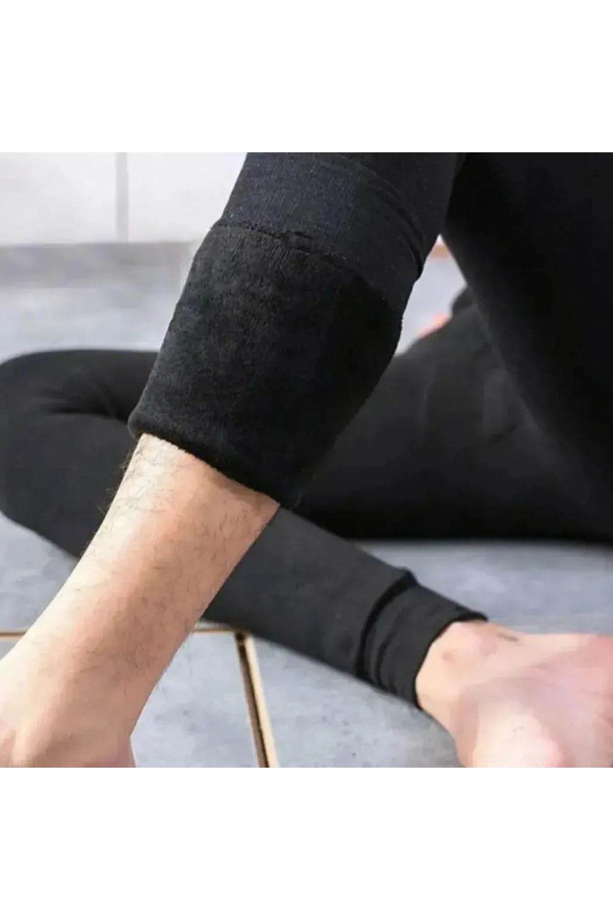 Peluş İç Yüzeyli Termal Tayt Erkek Pera Fitol 8024 - Siyah