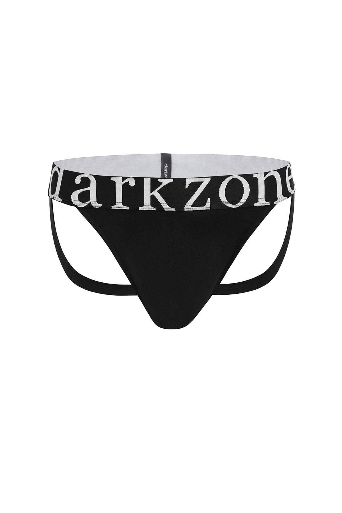 Arkası Açık Fantezi Siyah Erkek Jockstrap Darkzone 6851 - Görsel