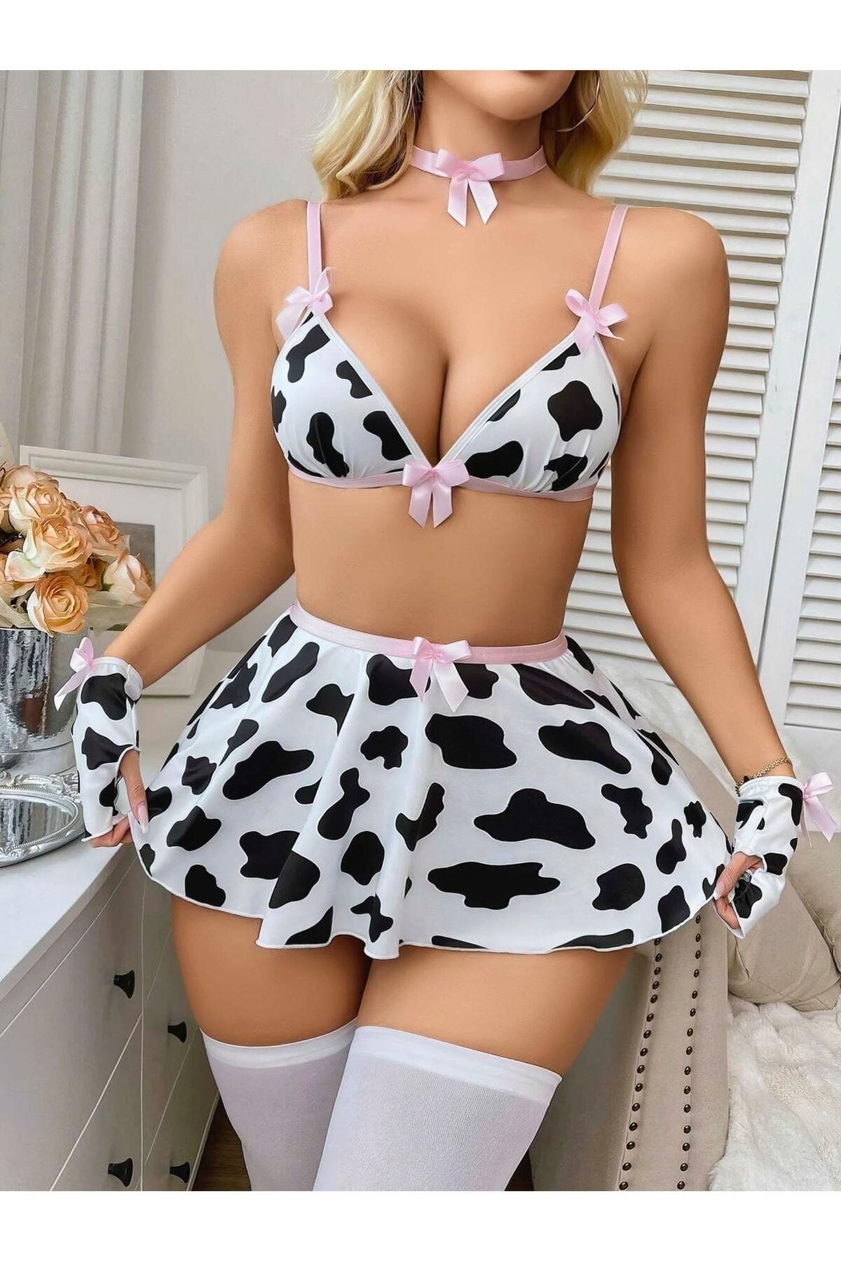 Nathalie Fantezi Dalmaçyalı Kostüm Takım Beyaz Nathalie 1752 - Görsel 3