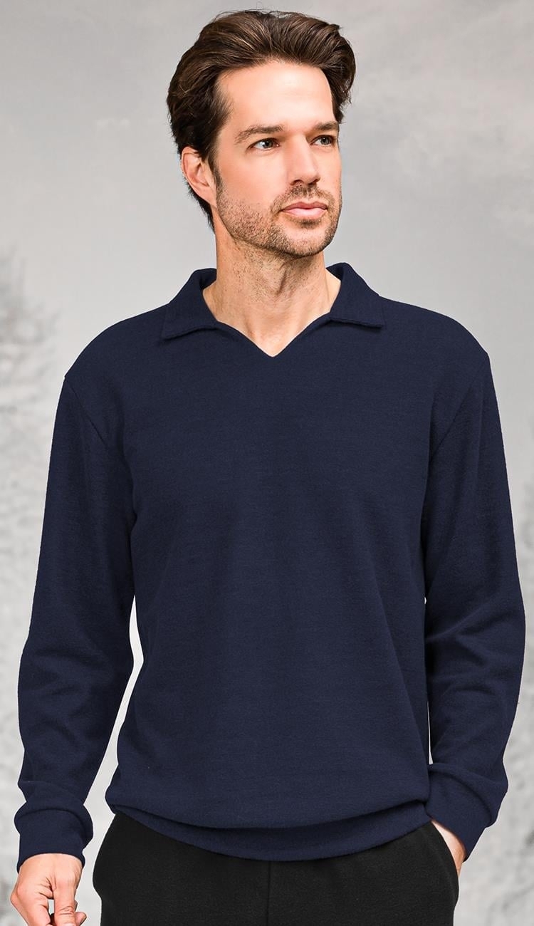 Doreanse Gömlek Yaka Uzun Kollu Erkek Pijama Üstü Ekru Pamuk Doreanse 4615