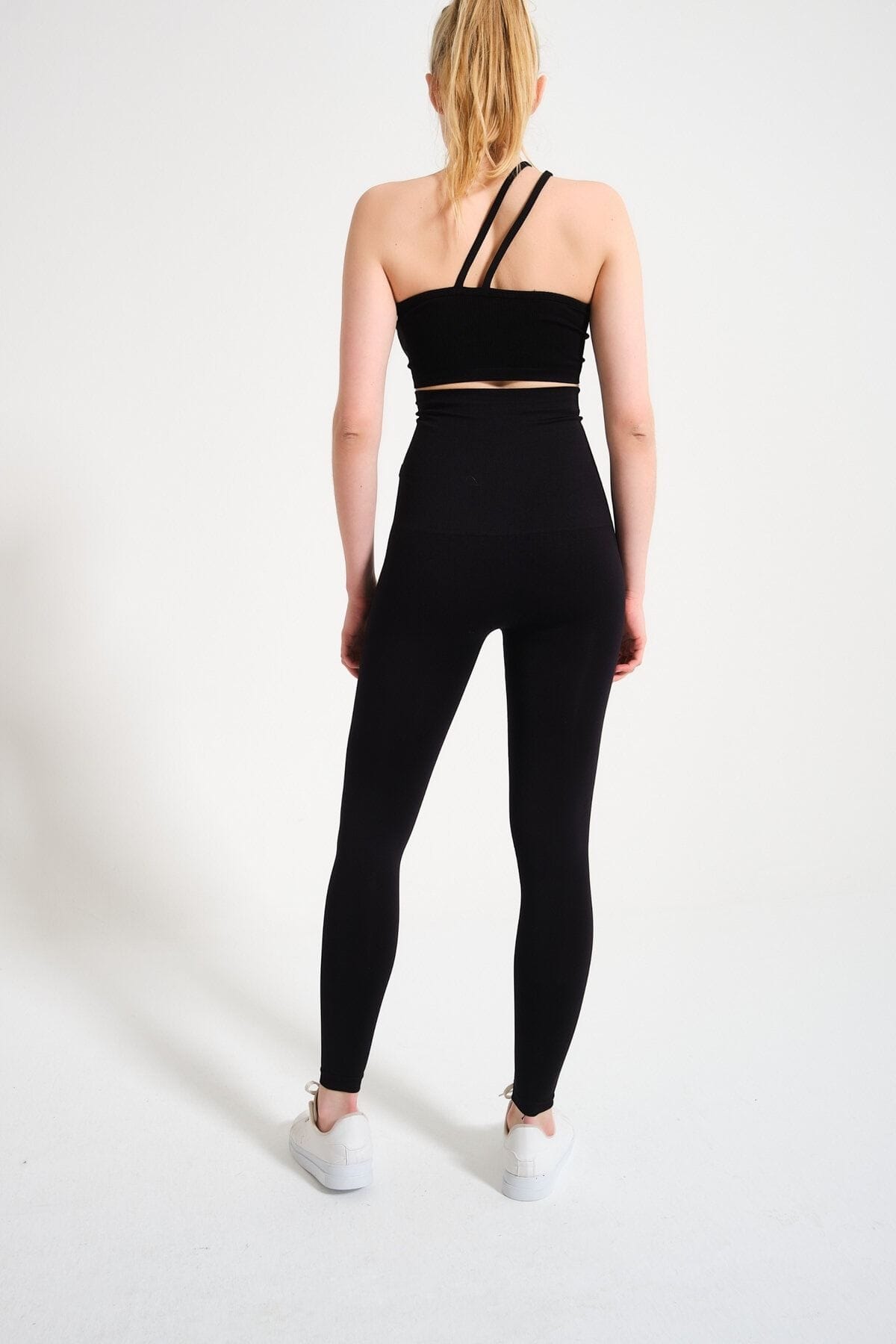 Ultra Yüksek Bel Korse Tayt Bel ve Karın Destekli FormActive 1450 - Siyah