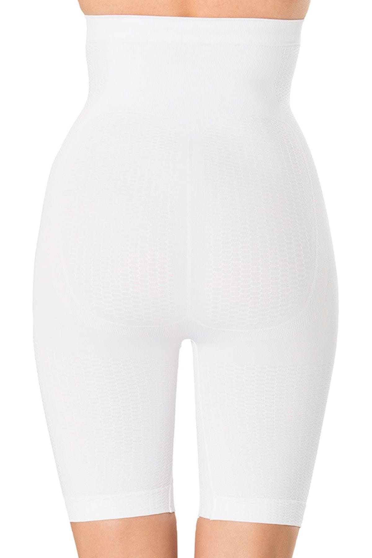 Yüksek Bel Masajlı Korse Toparlayıcı FormActive 1005 - Beyaz