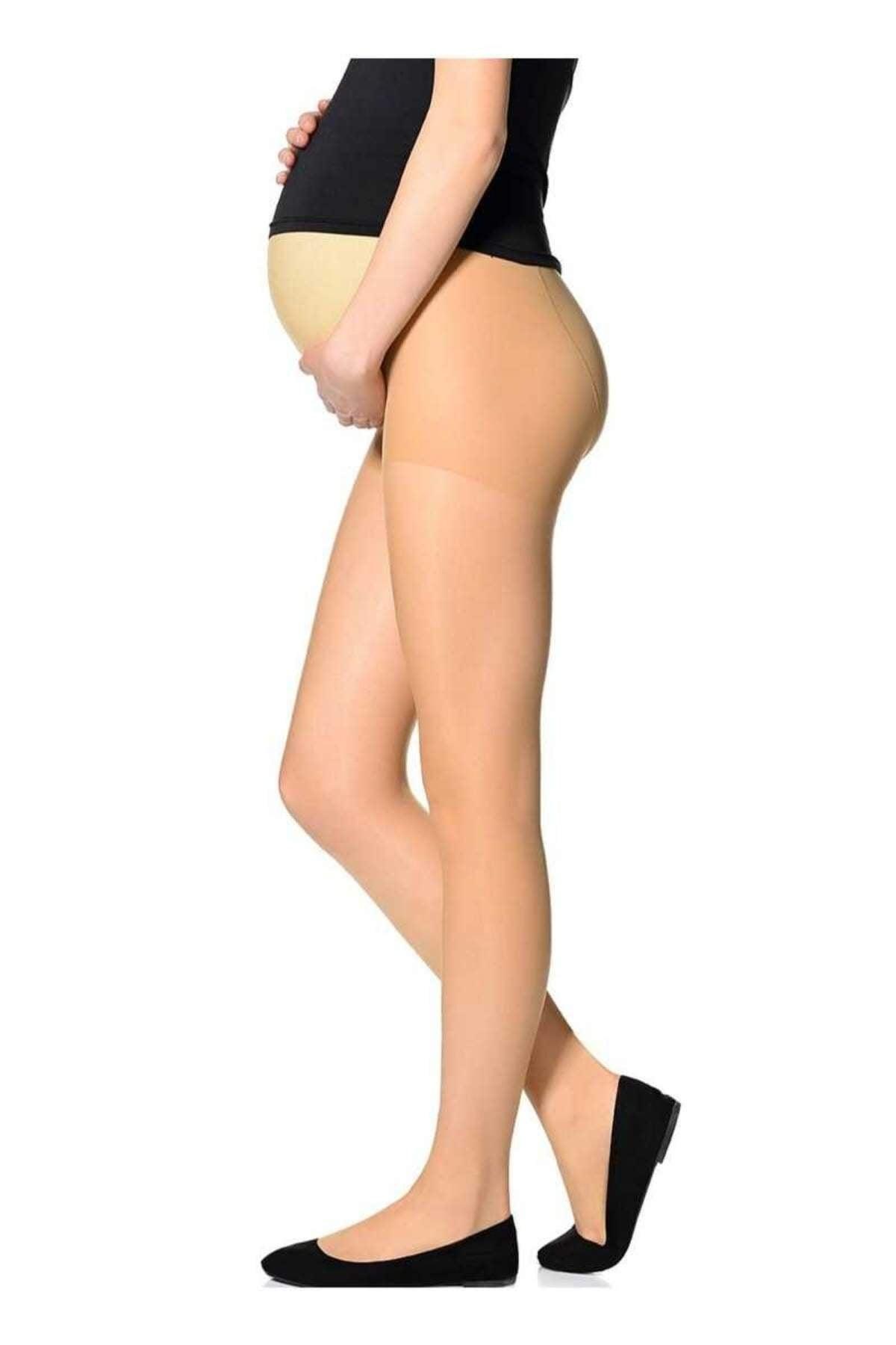 Düşük Denye Siyah Hamile Külotlu Çorap Italiana 2417 - Ten