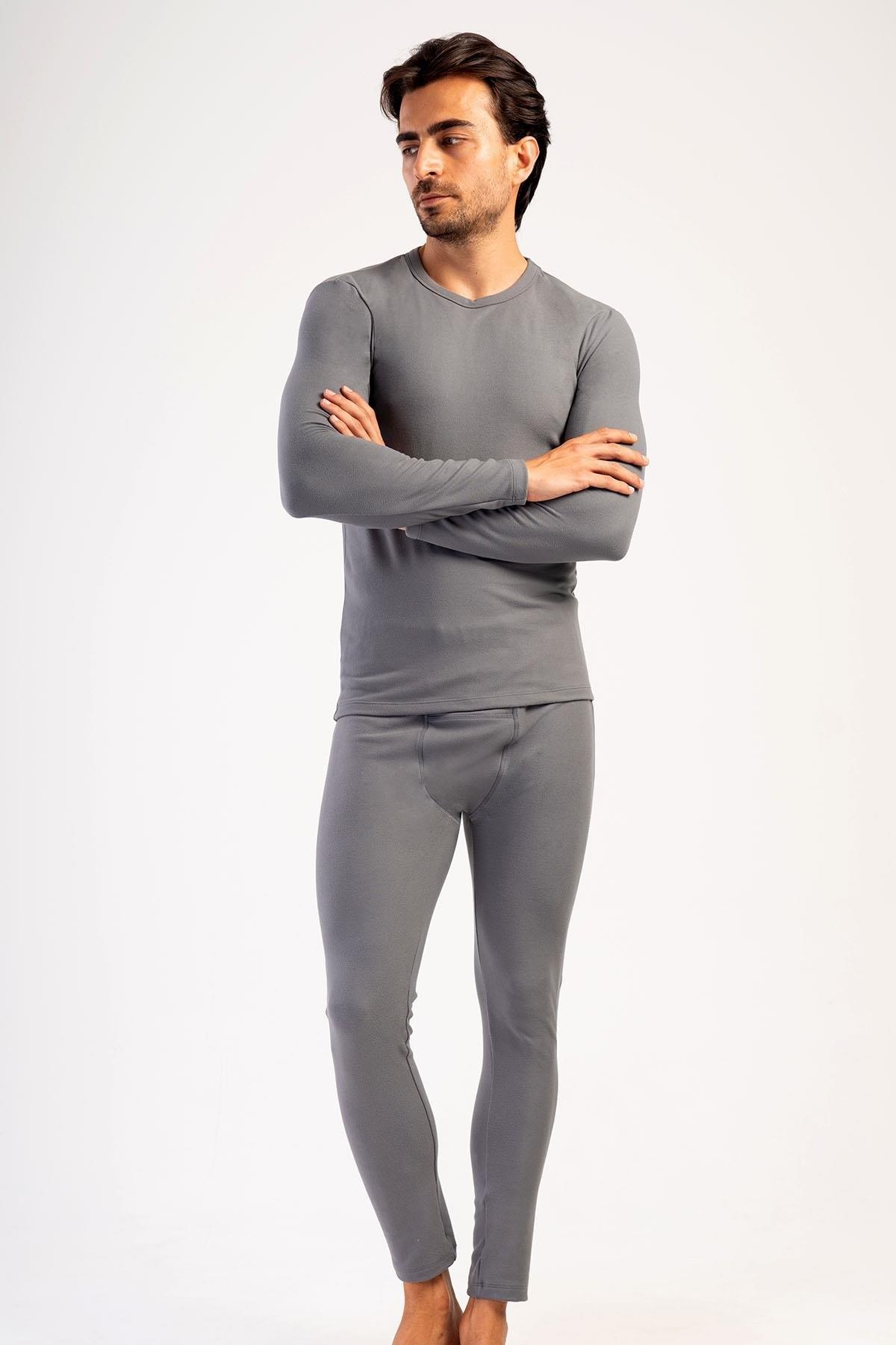 Fırçalı İç Yüzey Uzun Kollu Termal Üst Vienetta 409002 - Füme