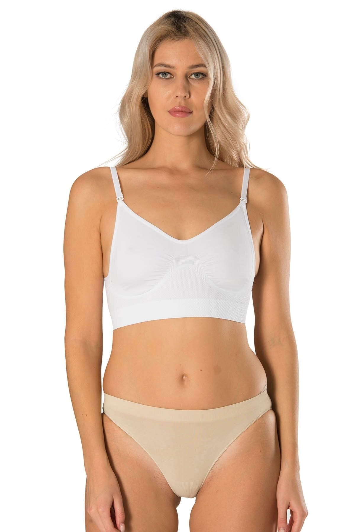 Geniş Kemerli Ayarlanabilir Jartiyer Takımı FormActive 1095 - Beyaz