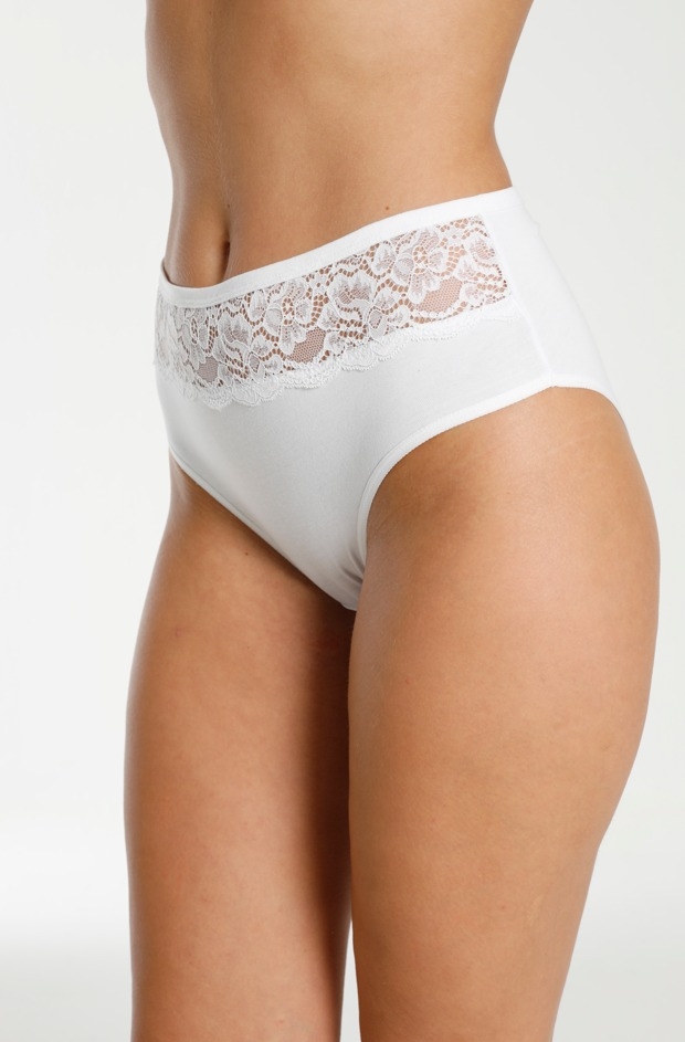 Dantelli Yüksek Bel Külot Mor Öztaş 21007 - Görsel