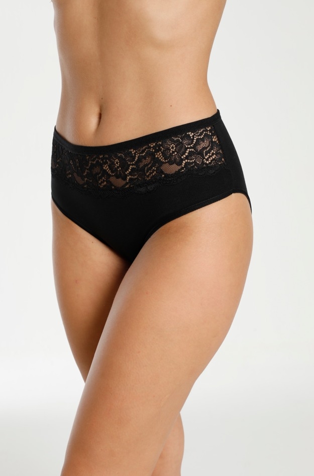 Dantelli Yüksek Bel Külot Mor Öztaş 21007 - Görsel