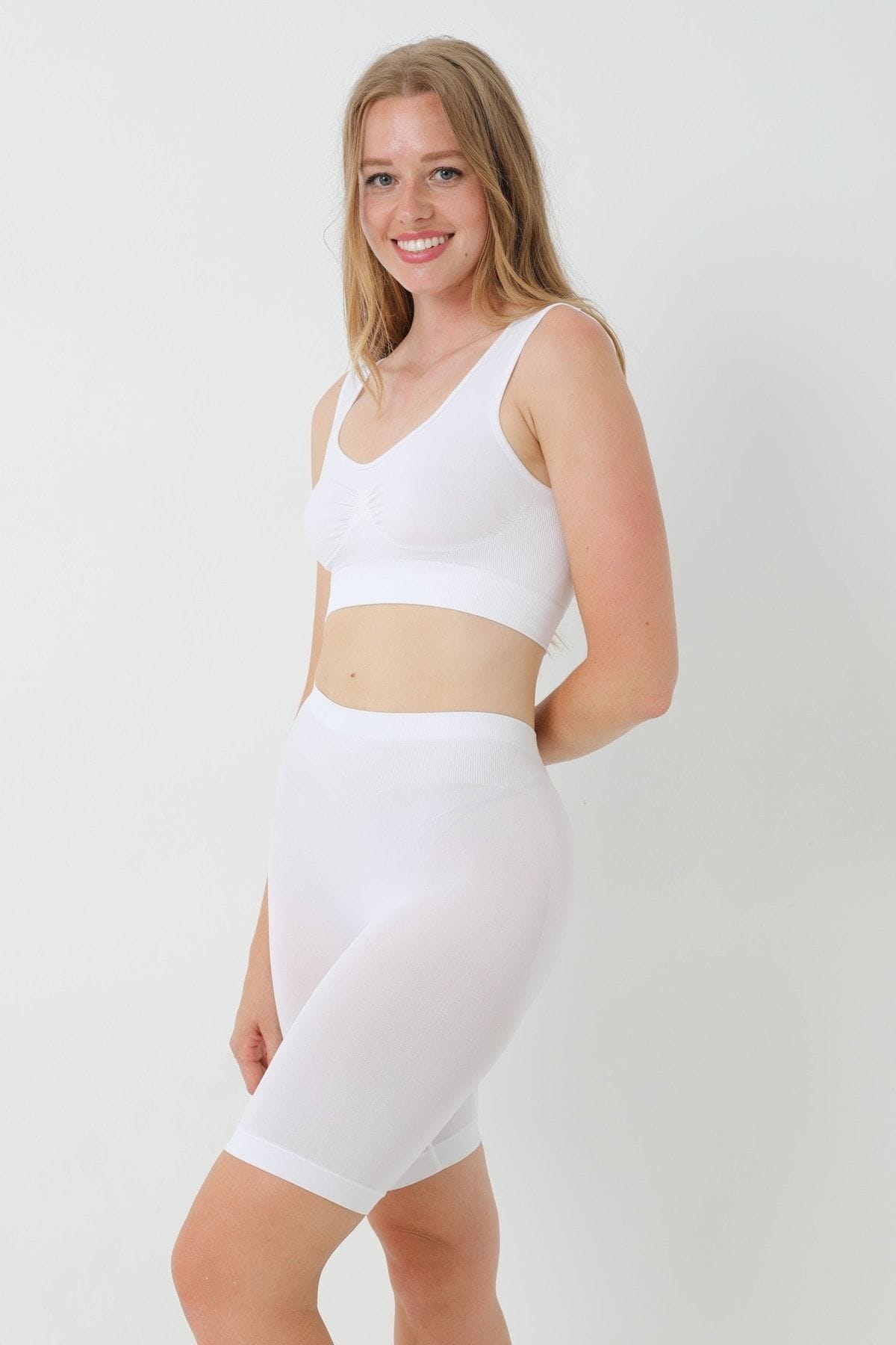 Kalın Askılı Toparlayıcı Büstiyer FormActive 1085 - Beyaz