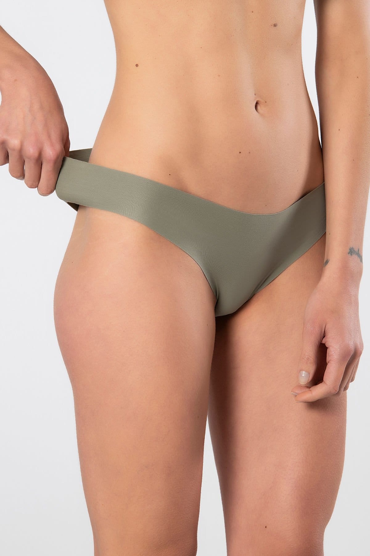 Türen Dikişsiz Lazer Kesim Yüksek Bel Külot Lila Türen 908 - Görsel 3