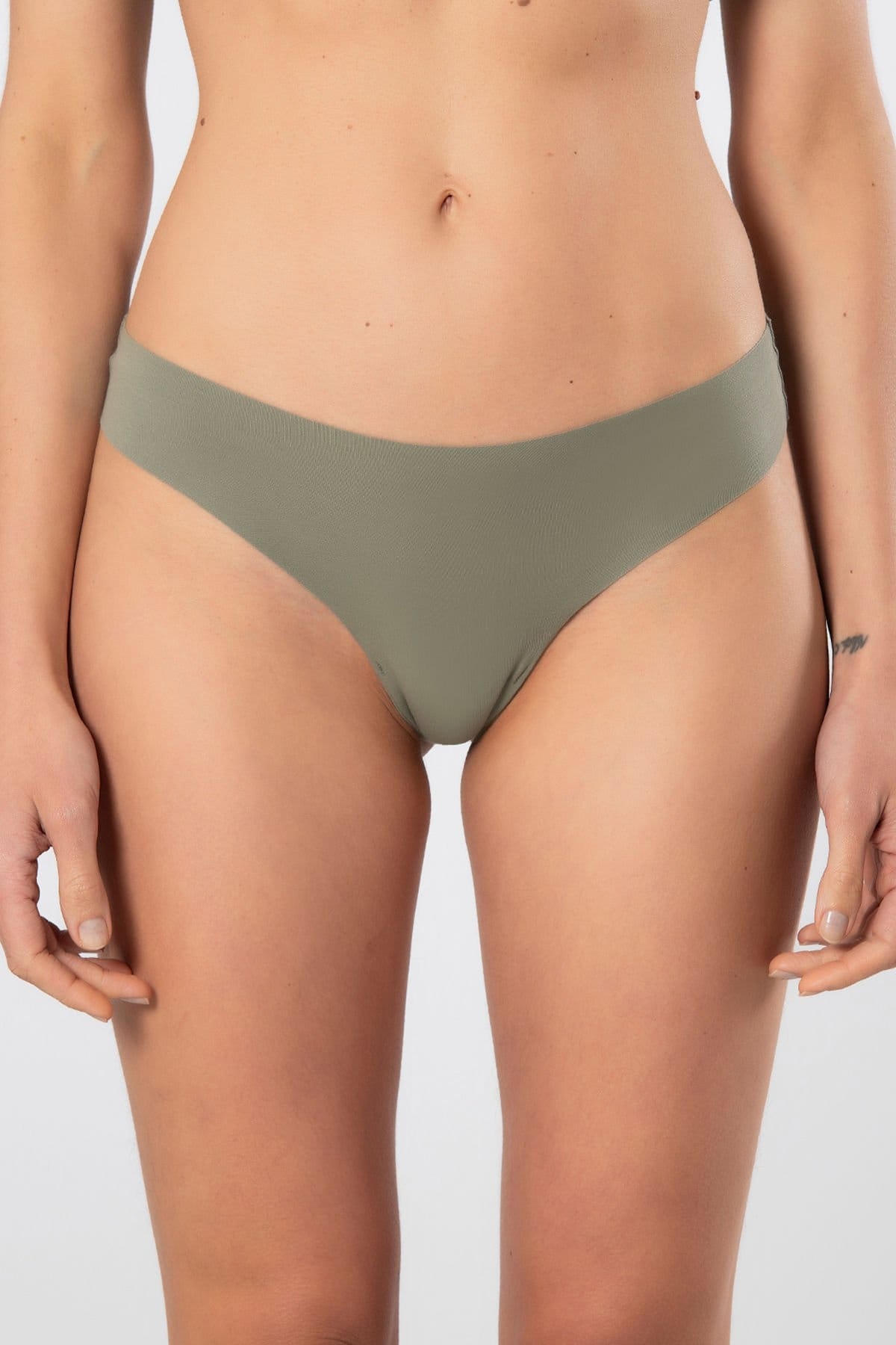 Yüksek Bel Destekli String Külot Lila Türen 912 - Yeşil
