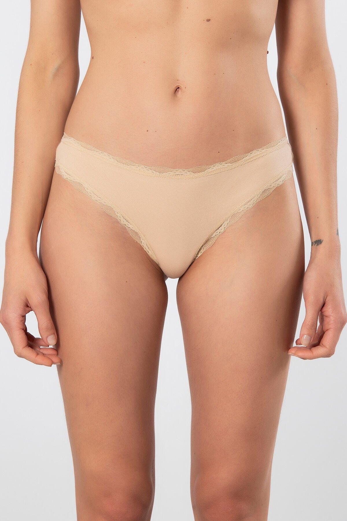 Türen Yüksek Bel Destekli Kadın String Külot Siyah Türen 927 - Görsel 2