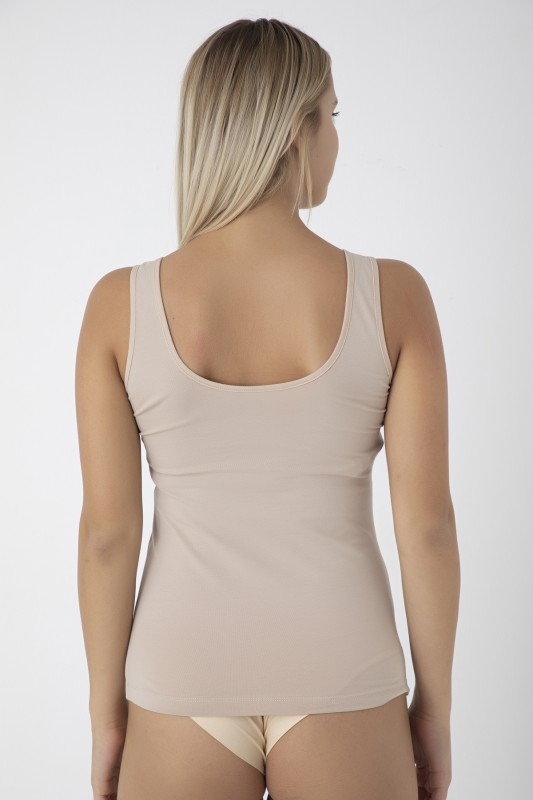 Dantelli Kalın Askılı Atlet Kadın Öztaş 20004 - Ten