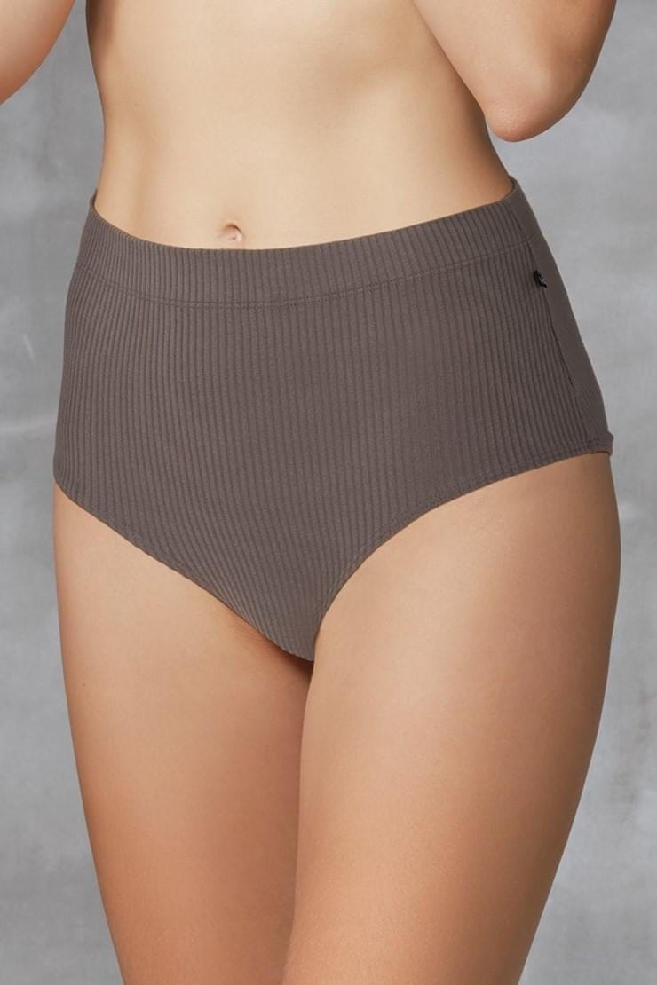 Yüksek Bel Destekli Fitilli Slip Külot Doreanse 7094 - Siyah
