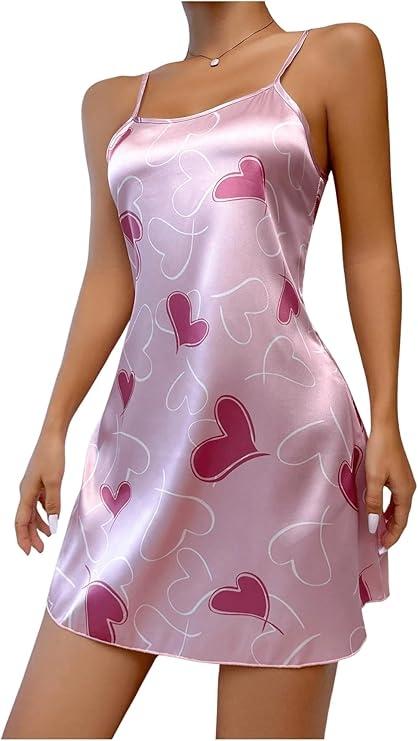 Kalpli İnce Askılı Leopar Desenli Saten Body Ruselin 2217 - Pembe