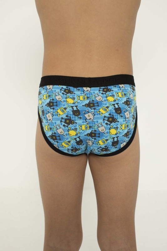 Likralı Yüksek Bel Erkek Çocuk Boxer Öztaş 3725-F - Görsel