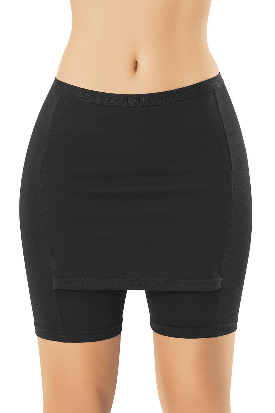 Yüksek Bel Modal Kadın Tayt Kota 4135 - Siyah