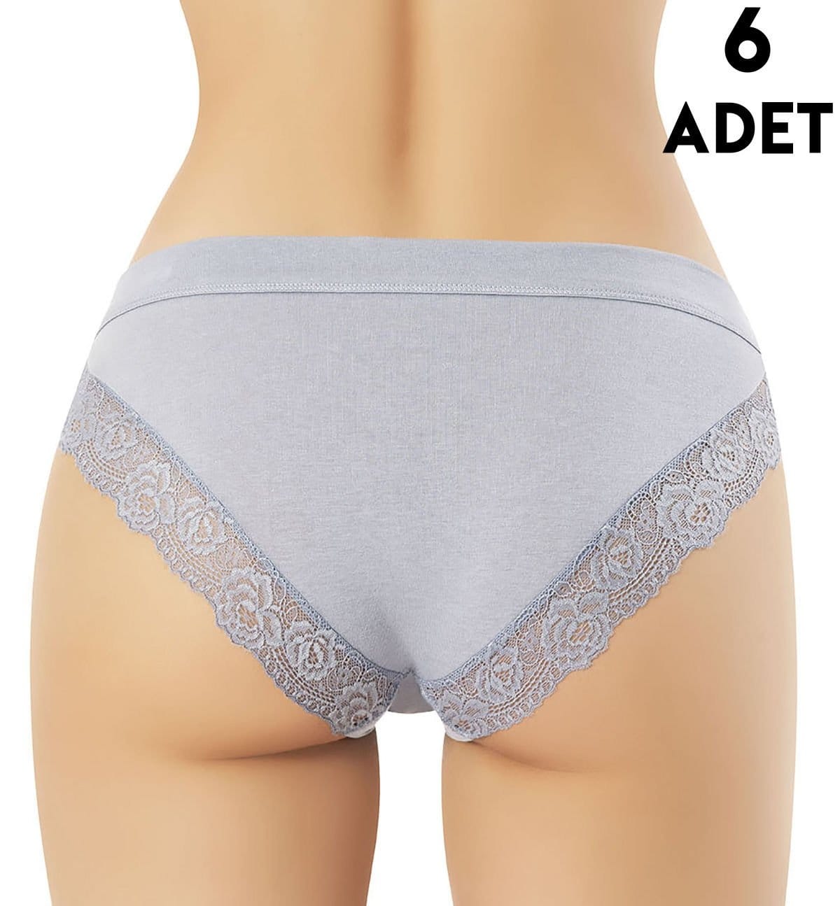 Kota Dantelli Yüksek Bel Modal Kadın Bikini Külot Kota 5106 - Görsel 3