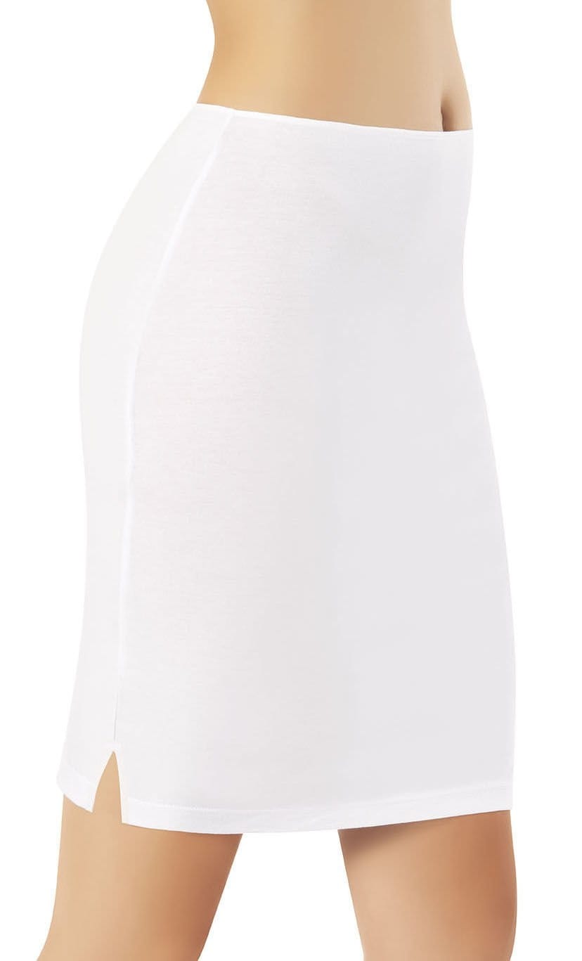 Diz Üstü Modal Korse Kadın Kota 5117 - Beyaz