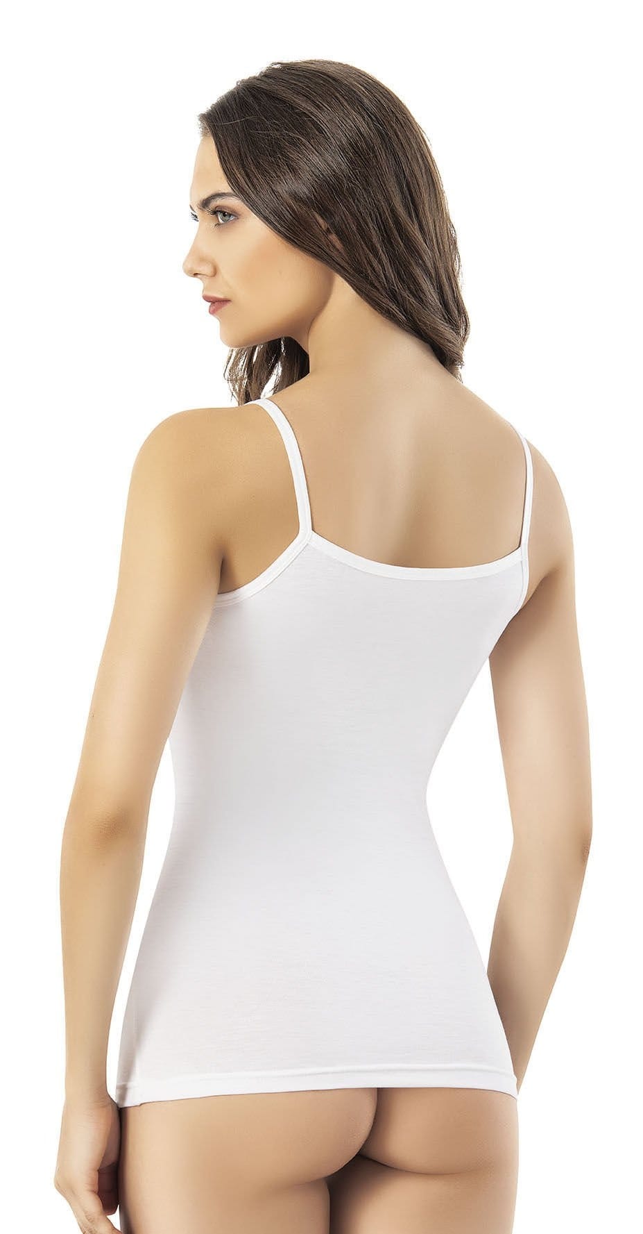 Bambu İp Askılı Kadın Atlet Kota 6611 - Beyaz