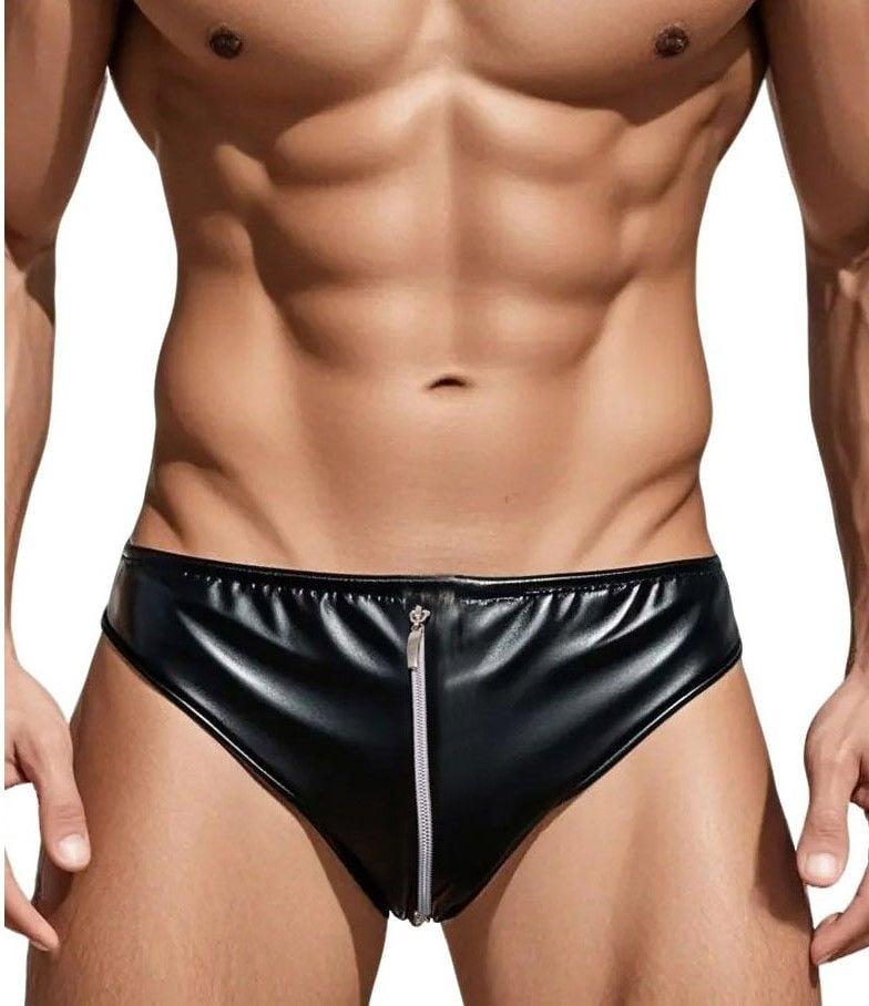 Fermuarlı Deri Erkek Tanga La Blinque 15817 - Görsel