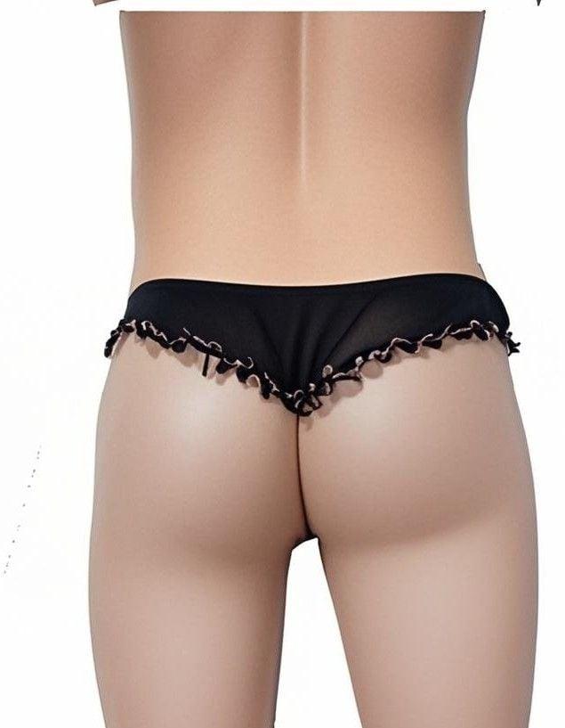 Transparan Erkek Fırfırlı Tanga La Blinque 15812 - Görsel