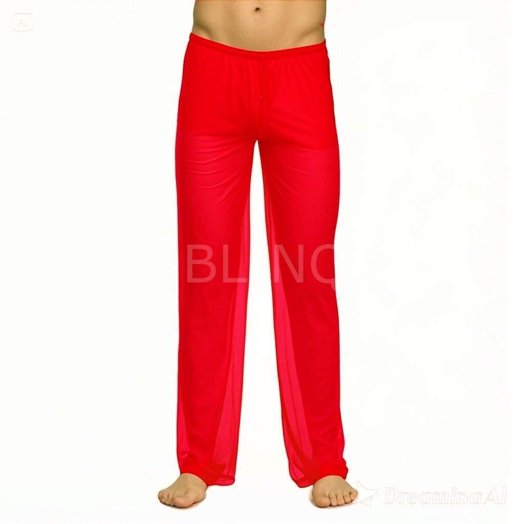 Transparan Fantazi Erkek Pijama LaBlinque 15841 - Kırmızı
