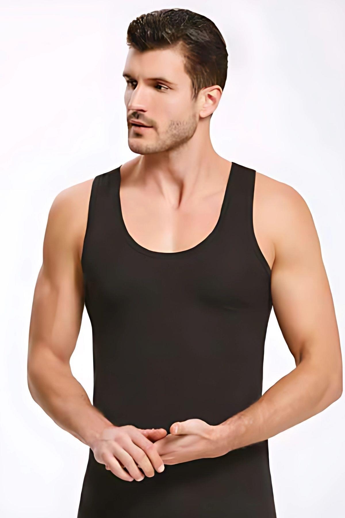 İlke Bambu Lycra Rahat Kesim Atlet Erkek İlke 1608