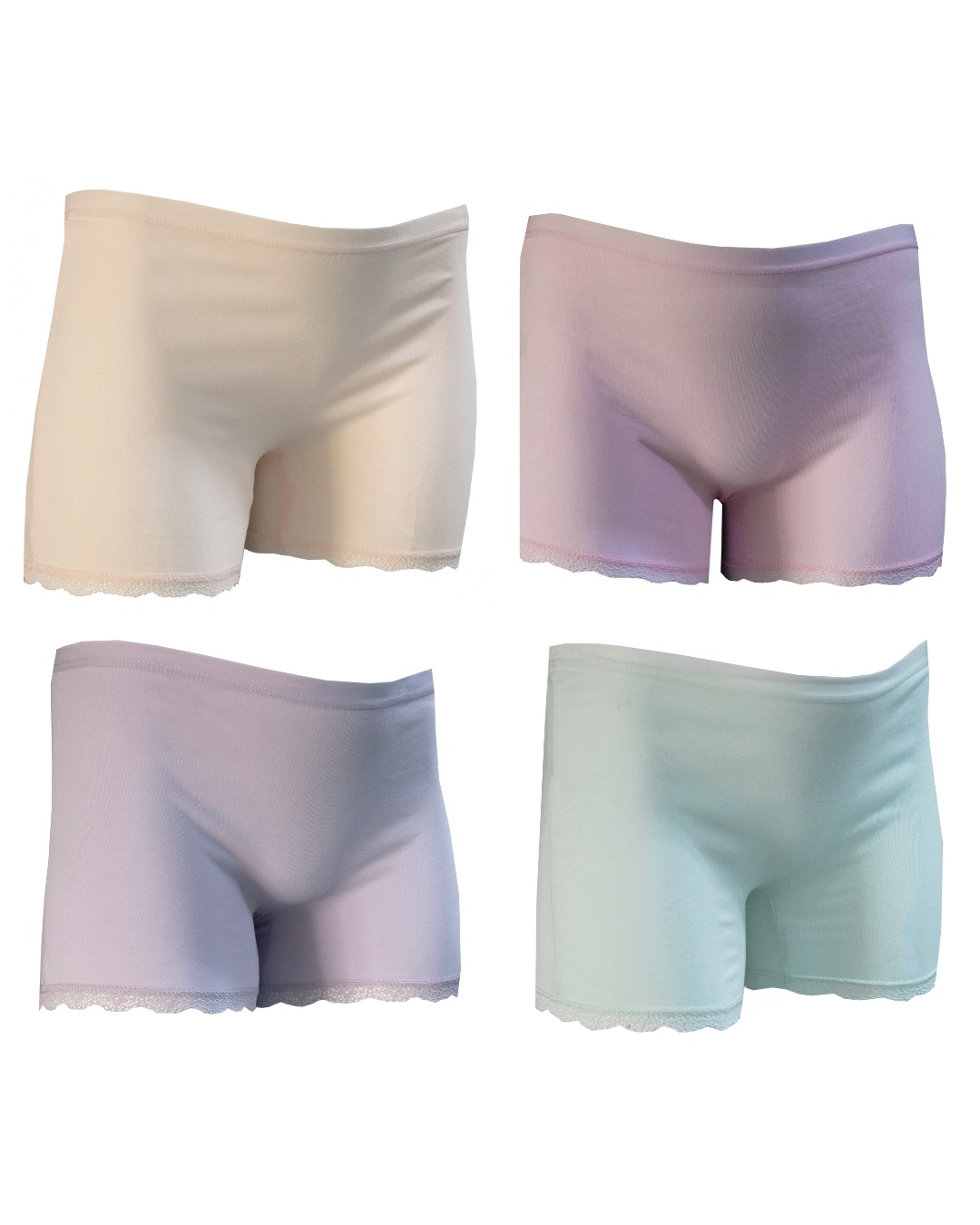 Dantelli Likralı Boxer 4'lü Paket Öztaş 4734 - Asorti