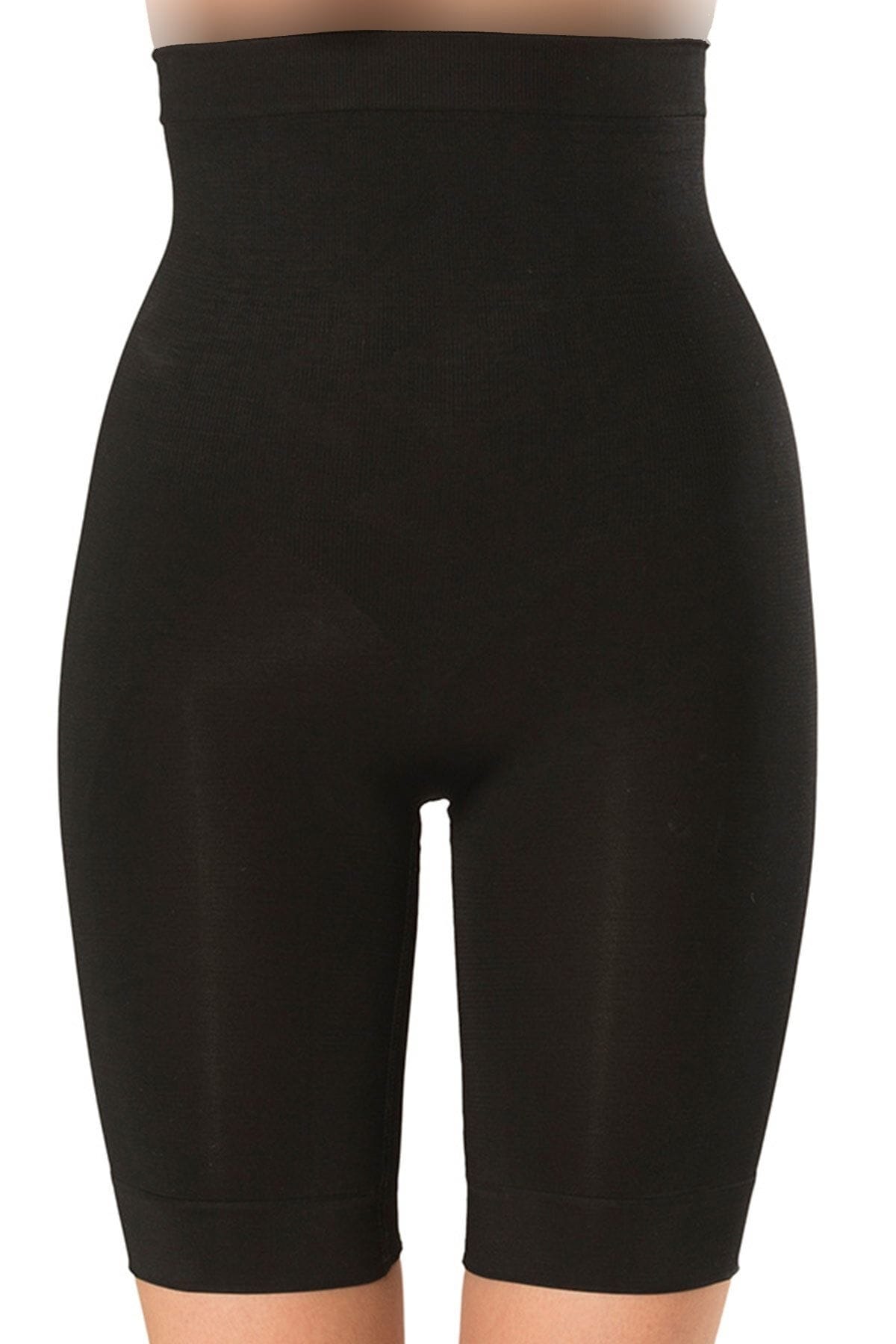 Yüksek Bel Popo Açık Push-up Kadın Korse FormActive 1015 - Siyah