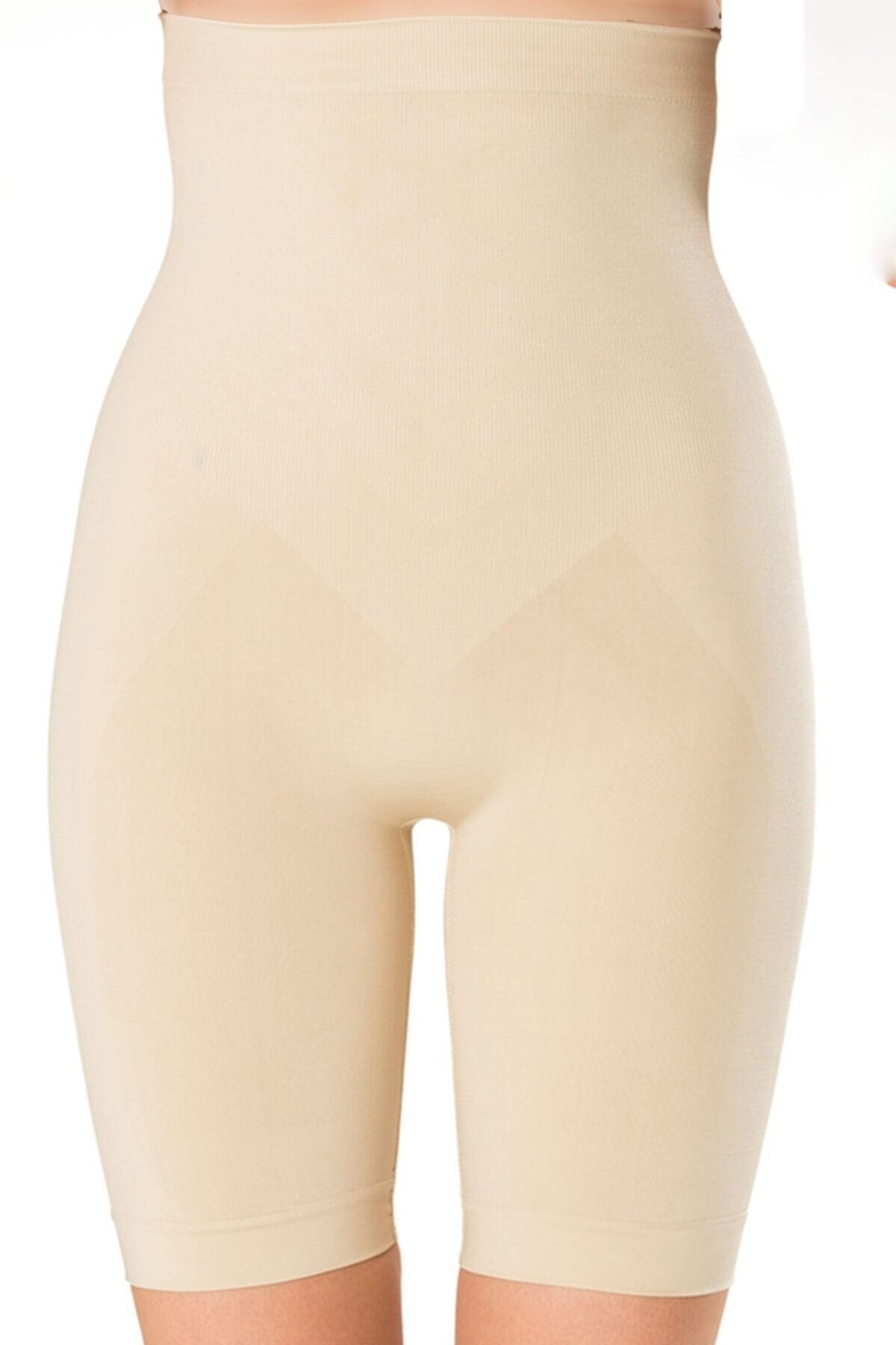 Yüksek Bel Popo Açık Push-up Kadın Korse FormActive 1015 - Ten