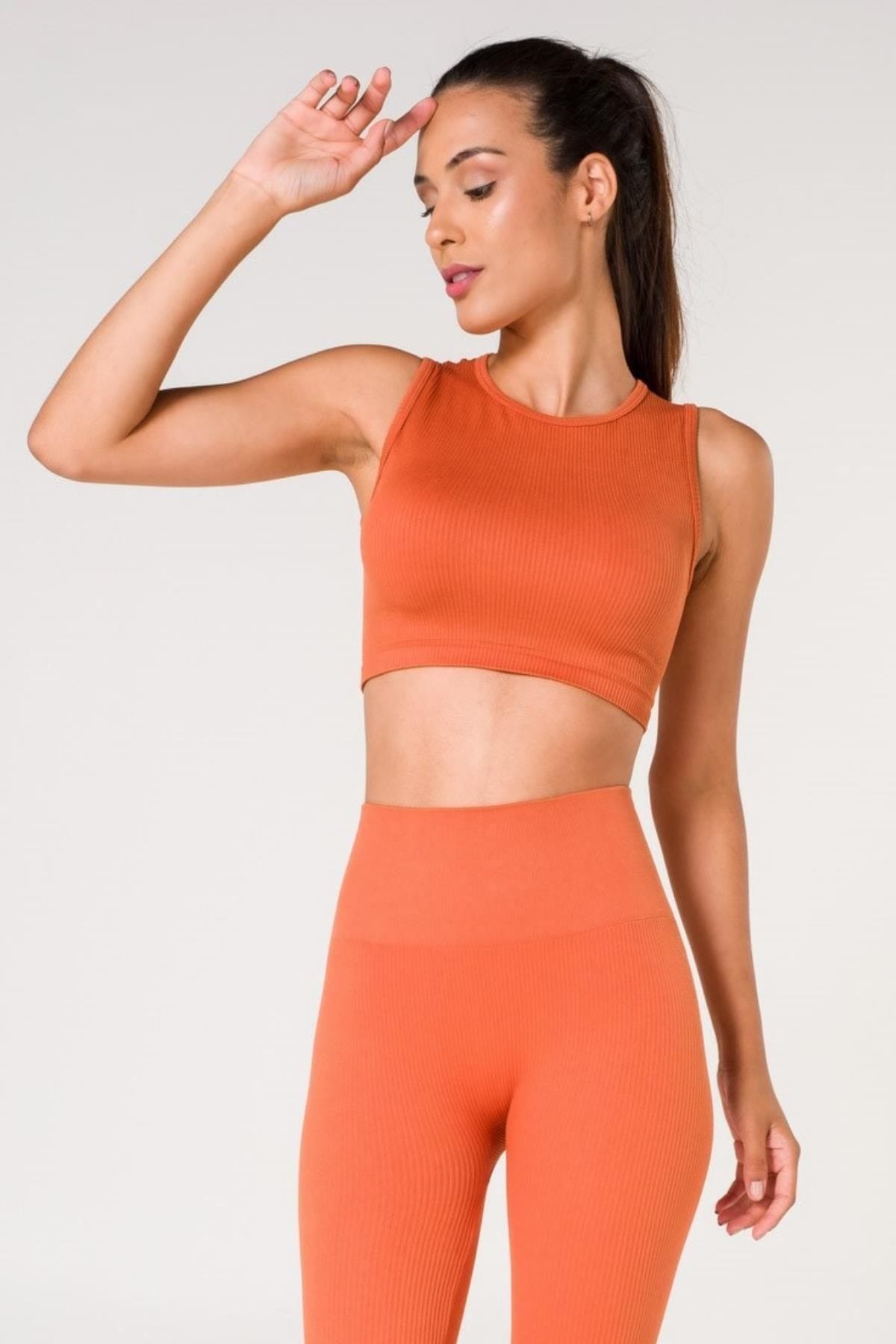 Dantel Detaylı Seamless Spor Sütyeni FormActive 1510 - Turuncu